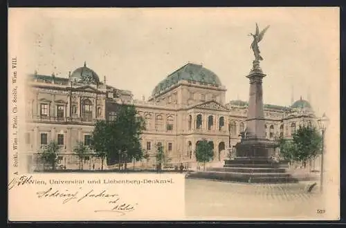 AK Wien, Universität und Liebenberg-Denkmal