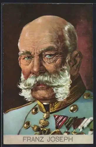 AK Kaiser Franz Josef I. von Österreich in Uniform im Portrait