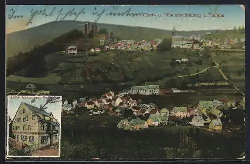 AK Reifenberg i. Taunus, Hotel Restaurant Deutscher Kaiser, Teilansicht