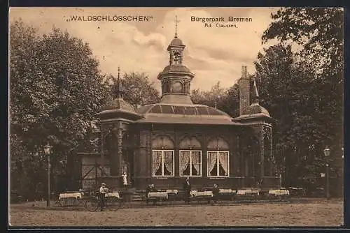 AK Bremen, Cafe Waldschlösschen am Bürgerpark