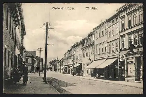 AK Ohrdruf, Partie an der Marktstrasse