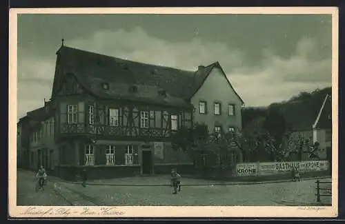 AK Neudorf / Rheingau, Gasthaus zur Krone