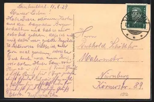 AK Lautenthal, Hotel Schützenhaus August Kiegeland
