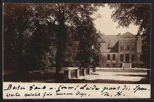 AK Tessin, Partie vor der Villa