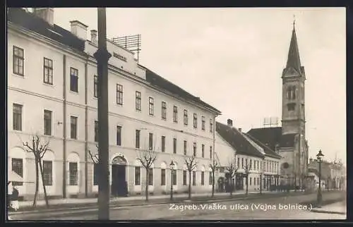 AK Zagreb, Vlasska ulica, Vojna bolnica