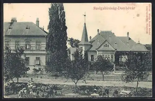AK Szolgabirósá-Dombóvár, Ansicht einer Villa