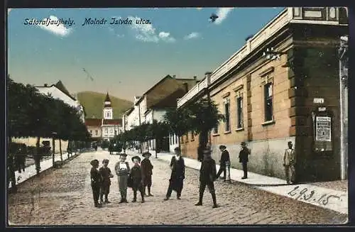AK Satoraljaujhely, Molnar Jstvan utca.