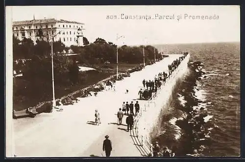 AK Constanta, Parcul si Promenada, Promenade am Ufer