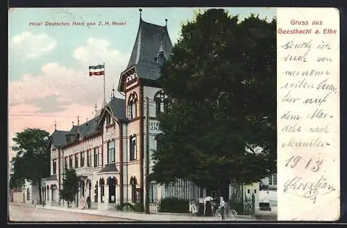 AK Geesthacht a. Elbe, Hôtel Deutsches Haus