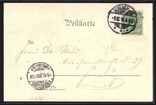 Lithographie Schluchsee, Hotel & Pension zum Sternen, Bes. A. Hilss