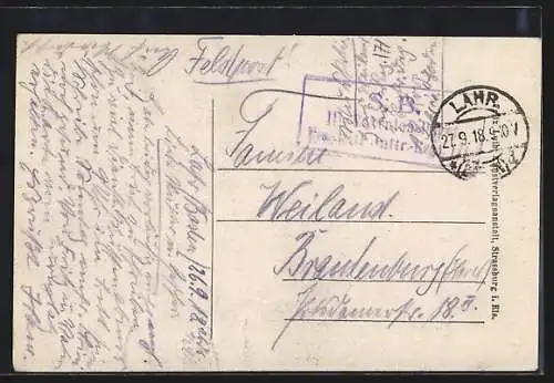 AK Lahr / Baden, Gasthaus in der Werderstrasse