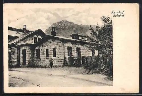 AK Kernhof, Partie am Bahnhof