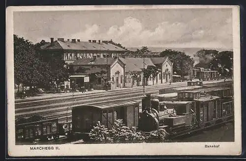 AK Marchegg, Züge im Bahnhof