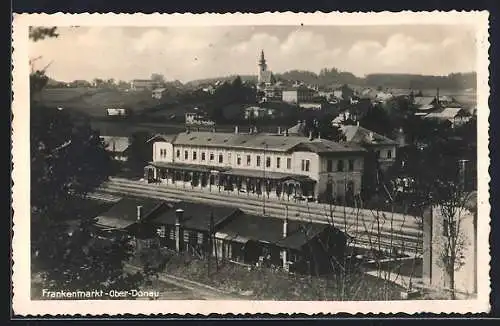 AK Frankenmarkt-Ober-Donau, Bahnhof des Ortes