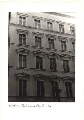 Fotografie F. M. Schimmel, Berlin, Ansicht Berlin, Wohnhaus mit Fenstern in der Habersaathstrasse 16