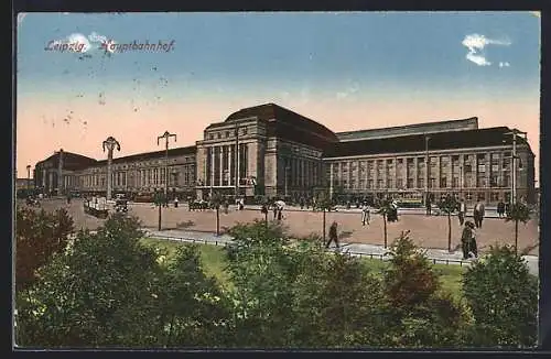 AK Leipzig, Hauptbahnhof, Strassenbahn