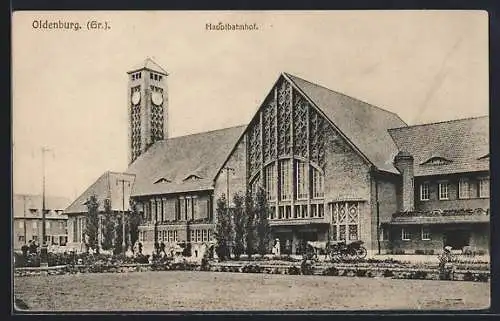 AK Oldenburg / O., Hauptbahnhof