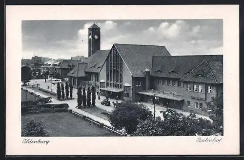 AK Oldenburg / O., Partie am Bahnhof