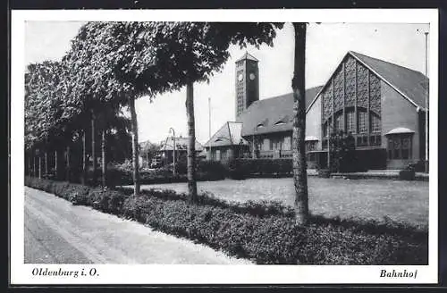 AK Oldenburg i. O., am Bahnhof