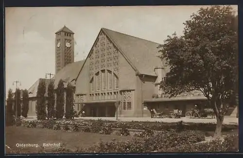 AK Oldenburg / Oldenburg, Bahnhof