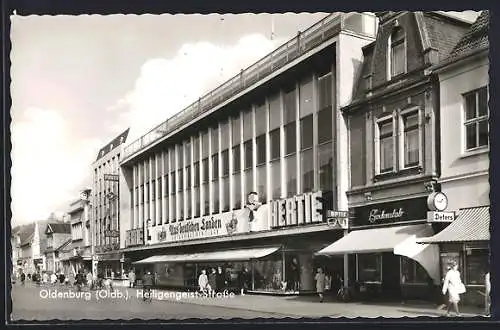 AK Oldenburg i. O., Hertie Kaufhaus in der Heiligengeist-Strasse