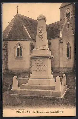 AK Tilly /S.-et-O., Le Monument aux Morts