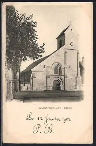 AK Villennes /S.-et-O., L`Eglise