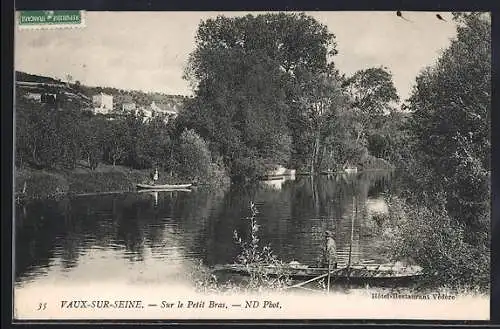 AK Vaux-sur-Seine, Sur le Petit Bras