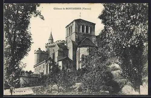 AK Morthemer, Château de Morthemer entouré d`arbres