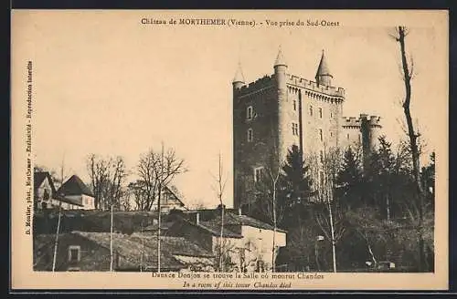 AK Morthemer, Vue du château depuis le sud-ouest