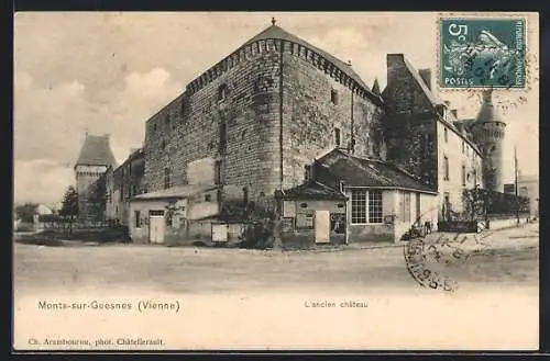 AK Monts-sur-Guesnes, L`ancien château