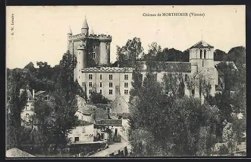 AK Morthemer, Château et vue panoramique du village, Vienne