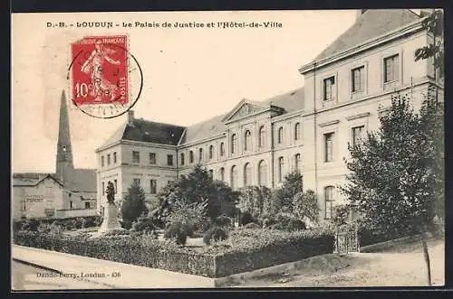 AK Loudun, Le Palais de Justice et l`Hôtel-de-Ville