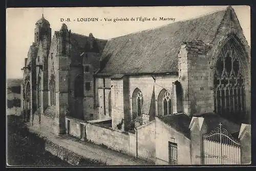 AK Loudun, Vue générale de l`église du Martray