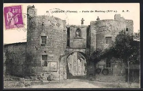 AK Loudun, Porte du Martray du XVe siècle