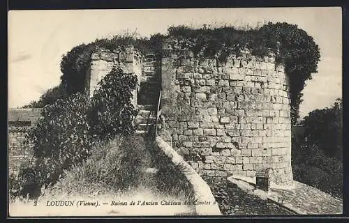 AK Loudun, Ruines de l`Ancien Château des Comtes