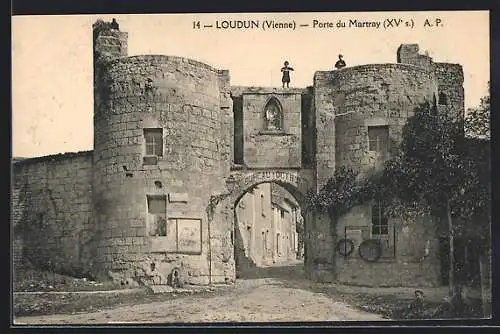 AK Loudun, Porte du Martray du XVe siècle