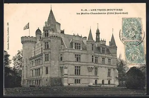 AK Les Trois-Moutiers, Château de La Motte-Chandeniers, Côté Nord-Est