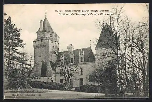 AK Les Trois-Moutiers, Château de Ternay, XVe s., côté nord