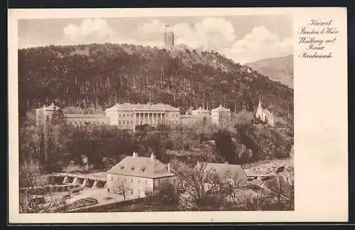 AK Baden b. Wien, Weilburg mit Ruine Rauheneck