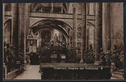 AK Innsbruck, Inneres der Hofkirche