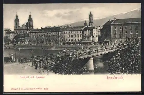 AK Innsbruck, Innquai mit Kaserne