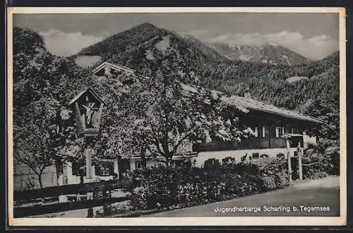 AK Scharling b. Tegernsee, Blick auf die Jugendherberge