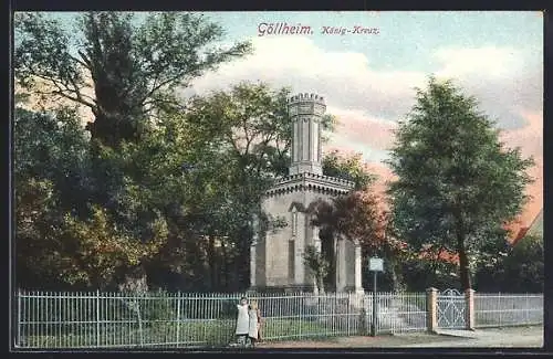 AK Göllheim, Partie am König-Kreuz