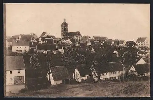 AK Rosstal / Mittelfranken, Blick über die Dächer