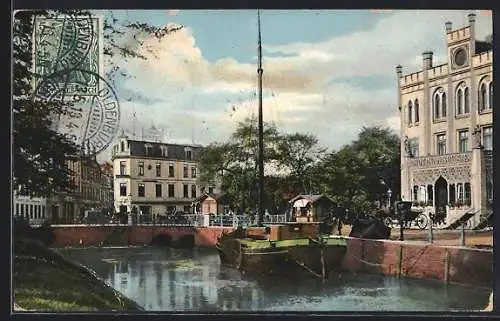 AK Oldenburg / O., Hotel de Russie am Stau