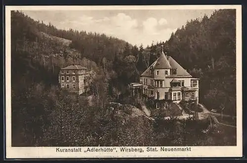 AK Wirsberg, Blick zur Kuranstalt Adlerhütte