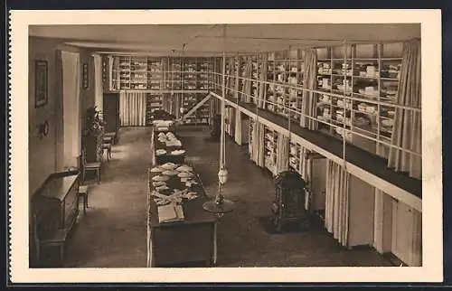 AK Mallersdorf / Pfaffenberg, Wäscheverteilungssaal im Kloster