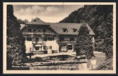 AK Ruhpolding /Obb., Müttererholungsheim, Pension Ruhwinkl