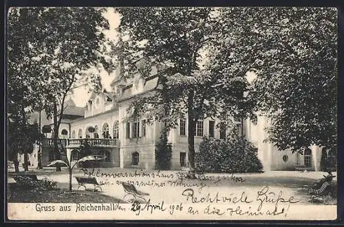 AK Bad Reichenhall, Gebäude im Ort